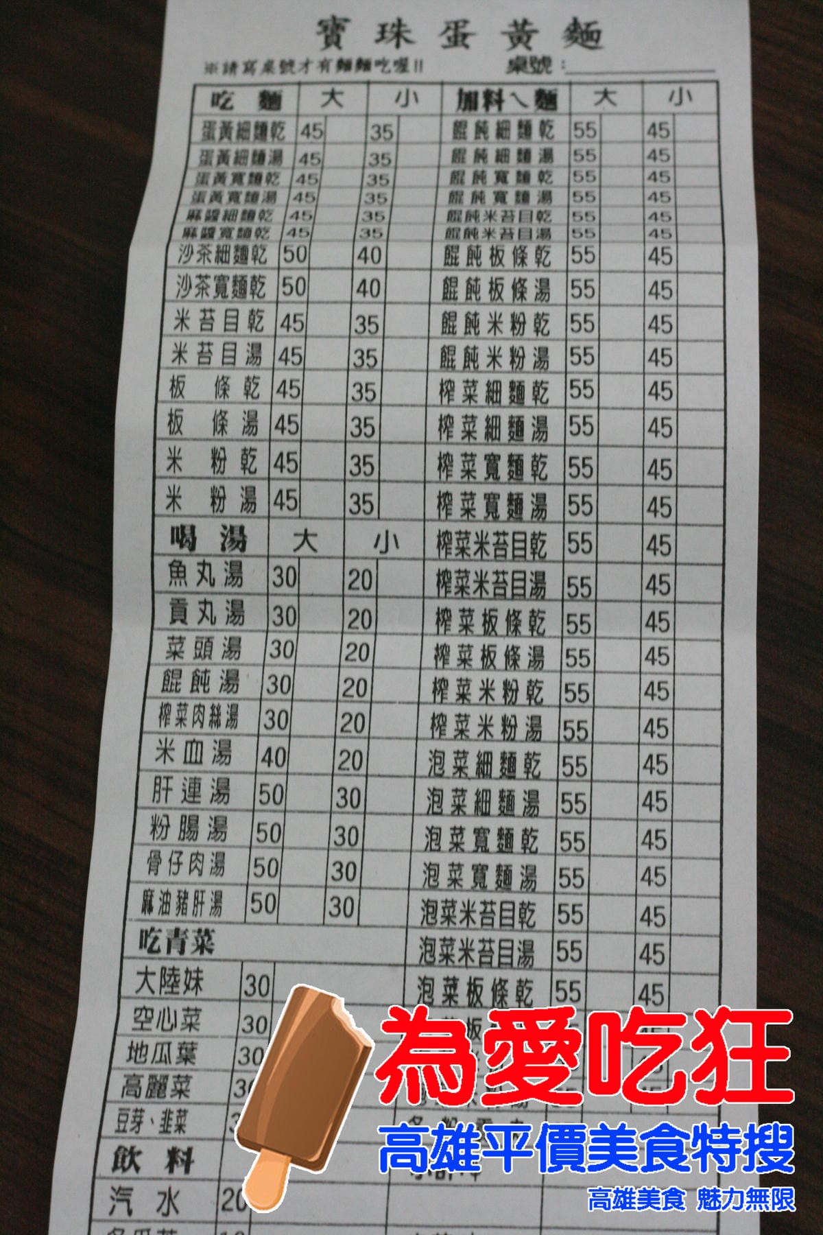寶珠蛋黃麵